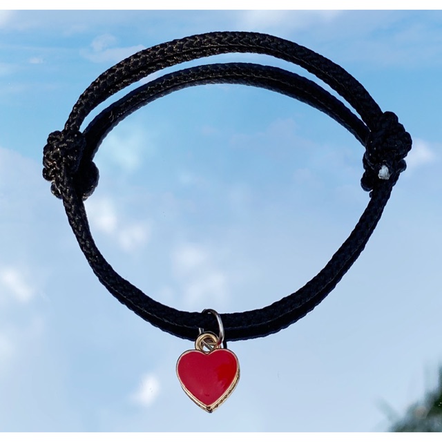 [CUSTOM] Gelang dan kalung hati / gelang tali / gelang nama