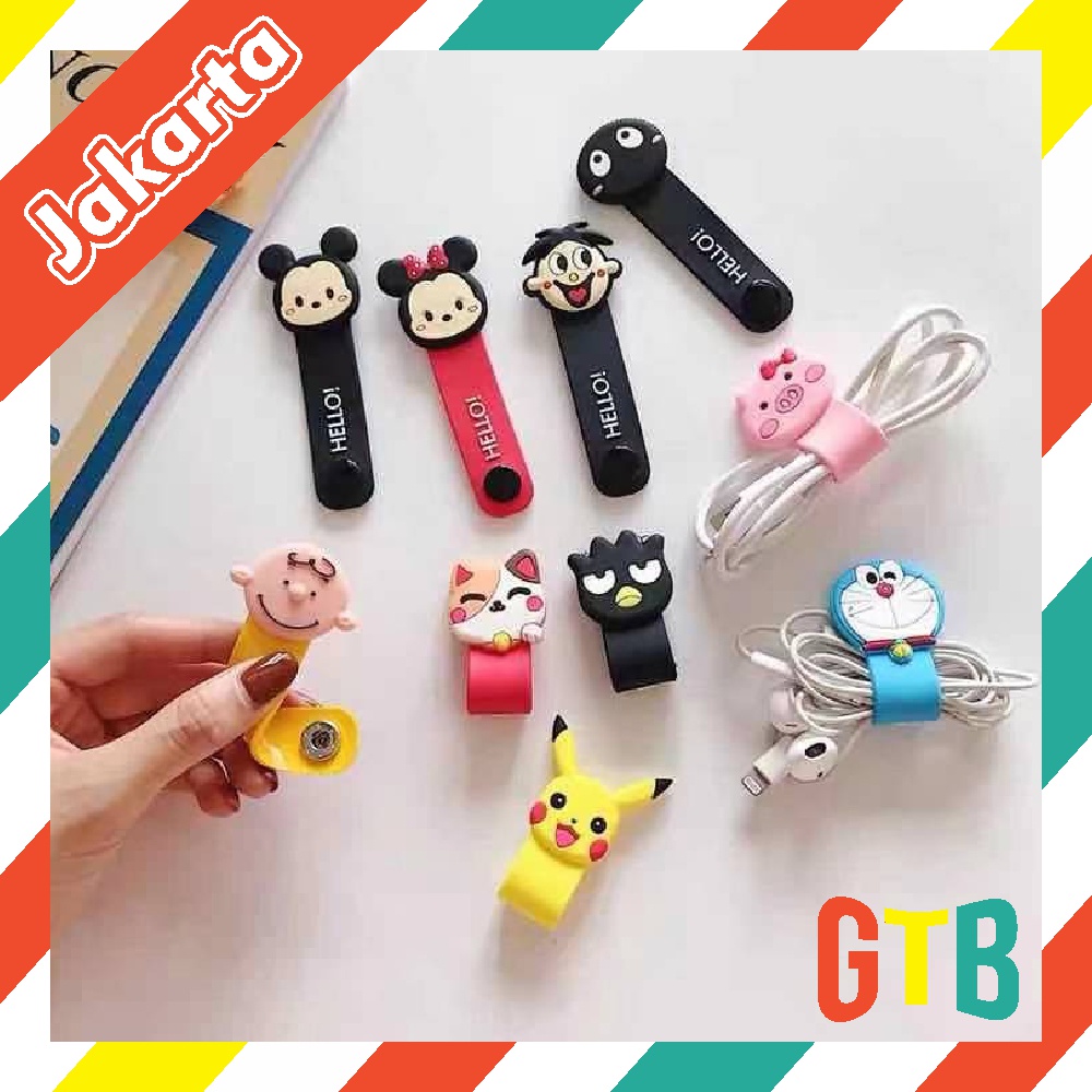 ❤GTB❤ Penjepit Kabel/ Klip Kabel/ Pengikat Kabel/ Penggulung Kabel/ Cord Holder R516