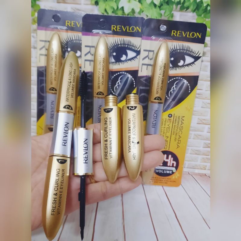 REVLON MASCARA 2 IN 1 / MASCARA + EYELINER WATERPROOF