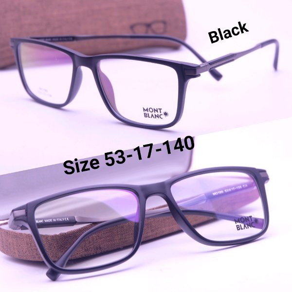 B baru Kacamata bening tembus bersih pandang minus plus 00/ Frame Kacamata Montblanc kacamata Pria