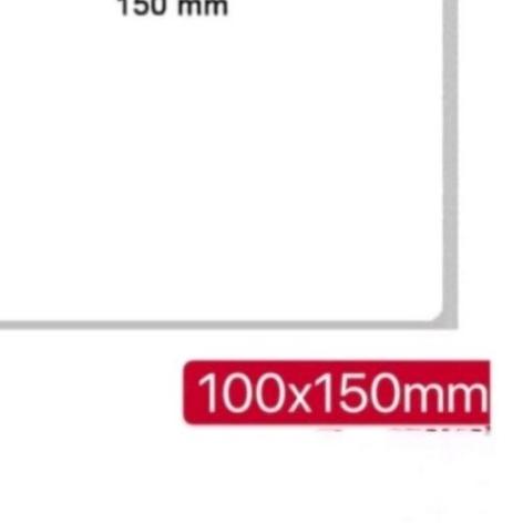 

™ Kertas Thermal 100 x 150 mm 500 pcs Stiker Label Bare A6 - Roll ✾