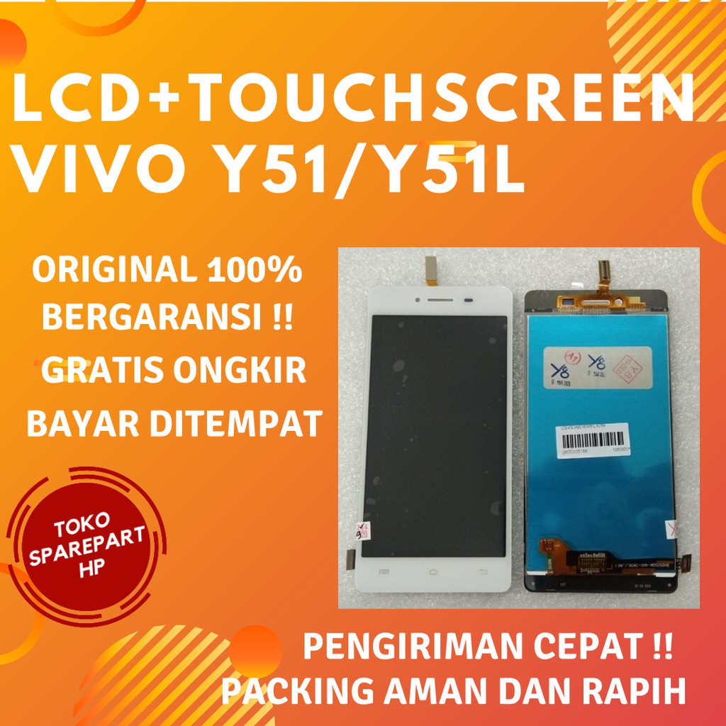 Lcd Touchscreen Vivo Y51 Ori Layar Lcd dan Tc hp Vivo y51L Original satu set Lcd vivo Y51L