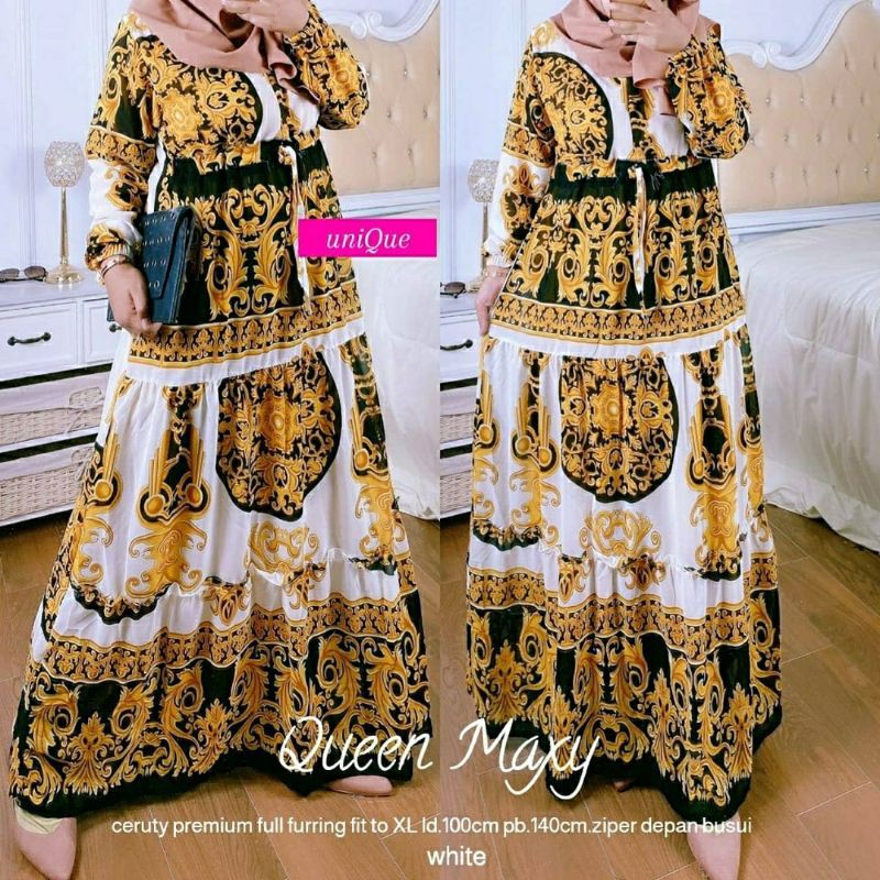 Queen Maxy, maxi dress, maxi muslim, dress muslim, gamis, gamis cantik, gamis murah,gamis modis,ootd