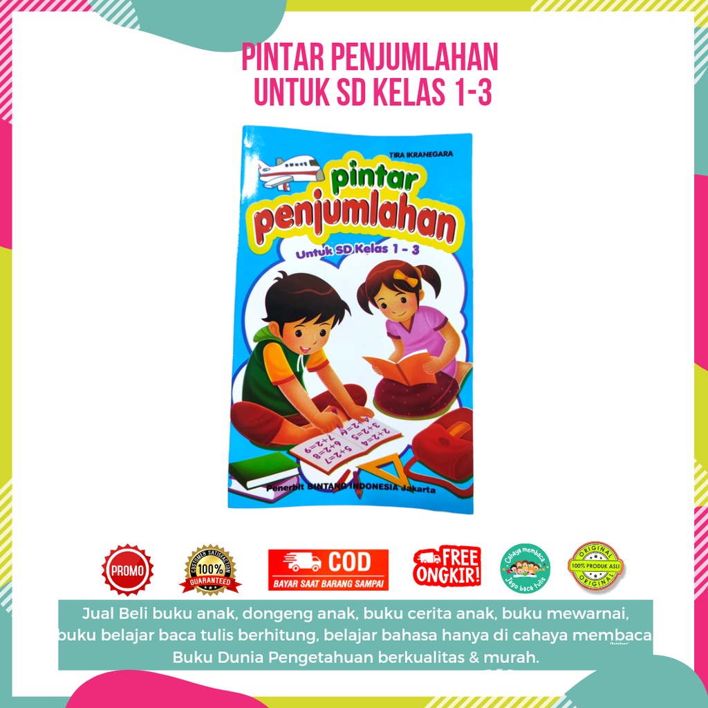 Buku Belajar Pintar Penjumlahan untuk SD 1-3 / Matematika Berhitung