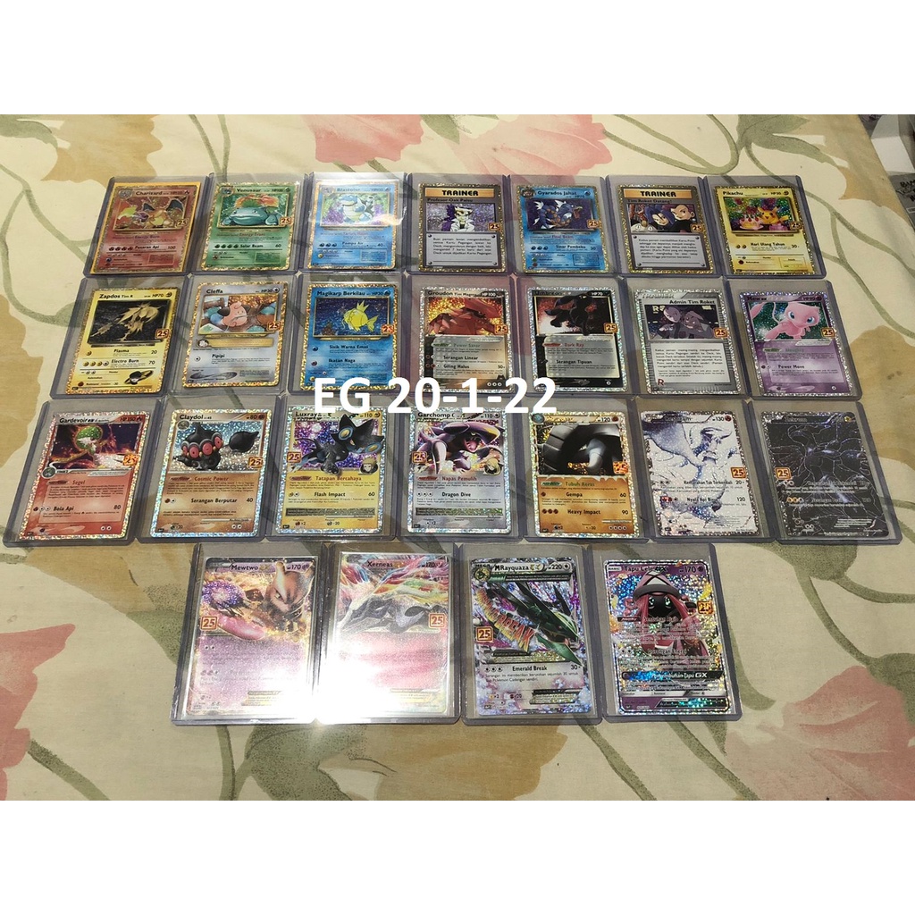 Jual Kartu Pokemon TCG Full Set Promo 25th Anniversary Original