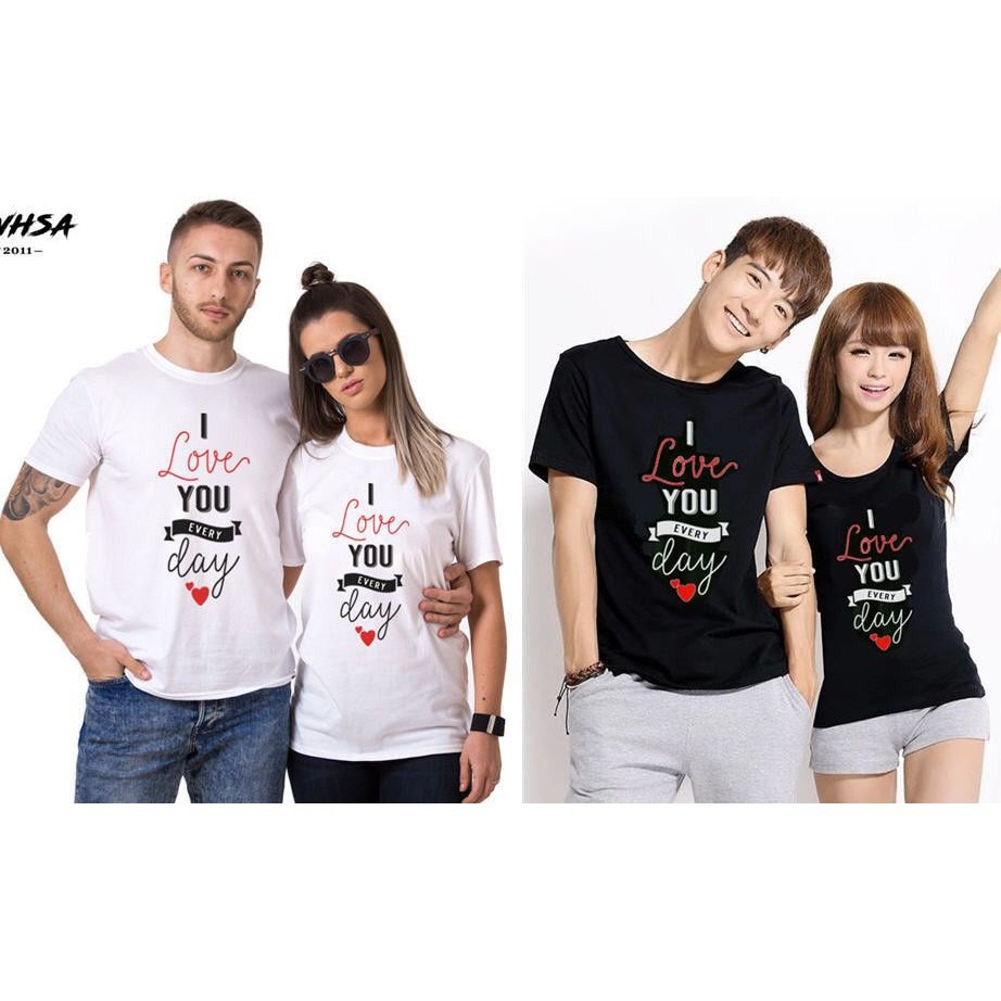 Kaos Couple / Baju Couple / Kaos Pasangan / Baju Pasangan Love Everyday
