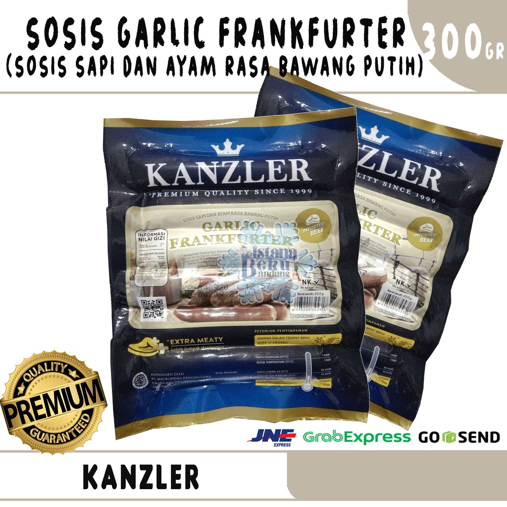 

Kanzler Garlic Frankfurter 300gr