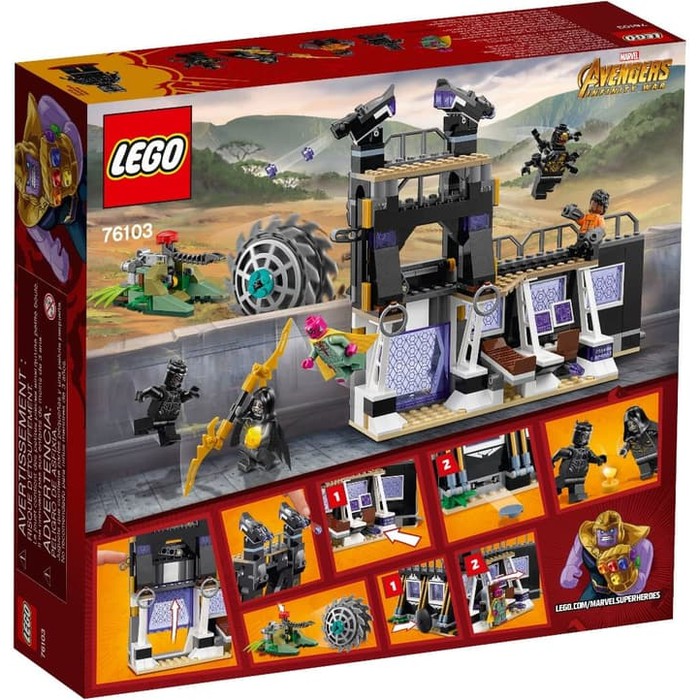 avengers infinity war lego sets black panther