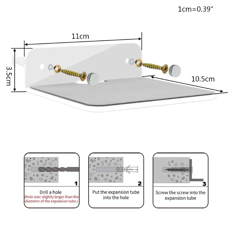 Btsg Bracket Mount Dinding / Plafon Bahan Metal Warna Hitam / Putih Transparan Untuk Speaker