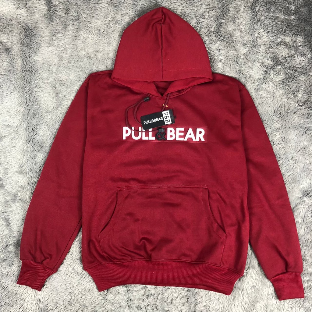 Hoodie Pull&amp;Bear Sweater Premium / Sweater pull&amp;Bear sablon flocking