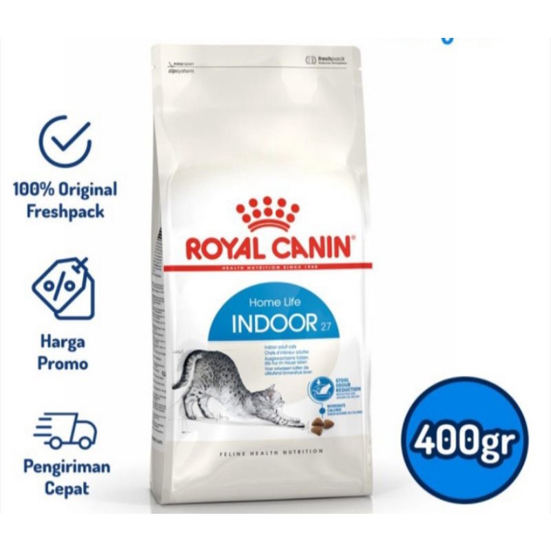 royal canin indoor 27 home life 400g - freshpack