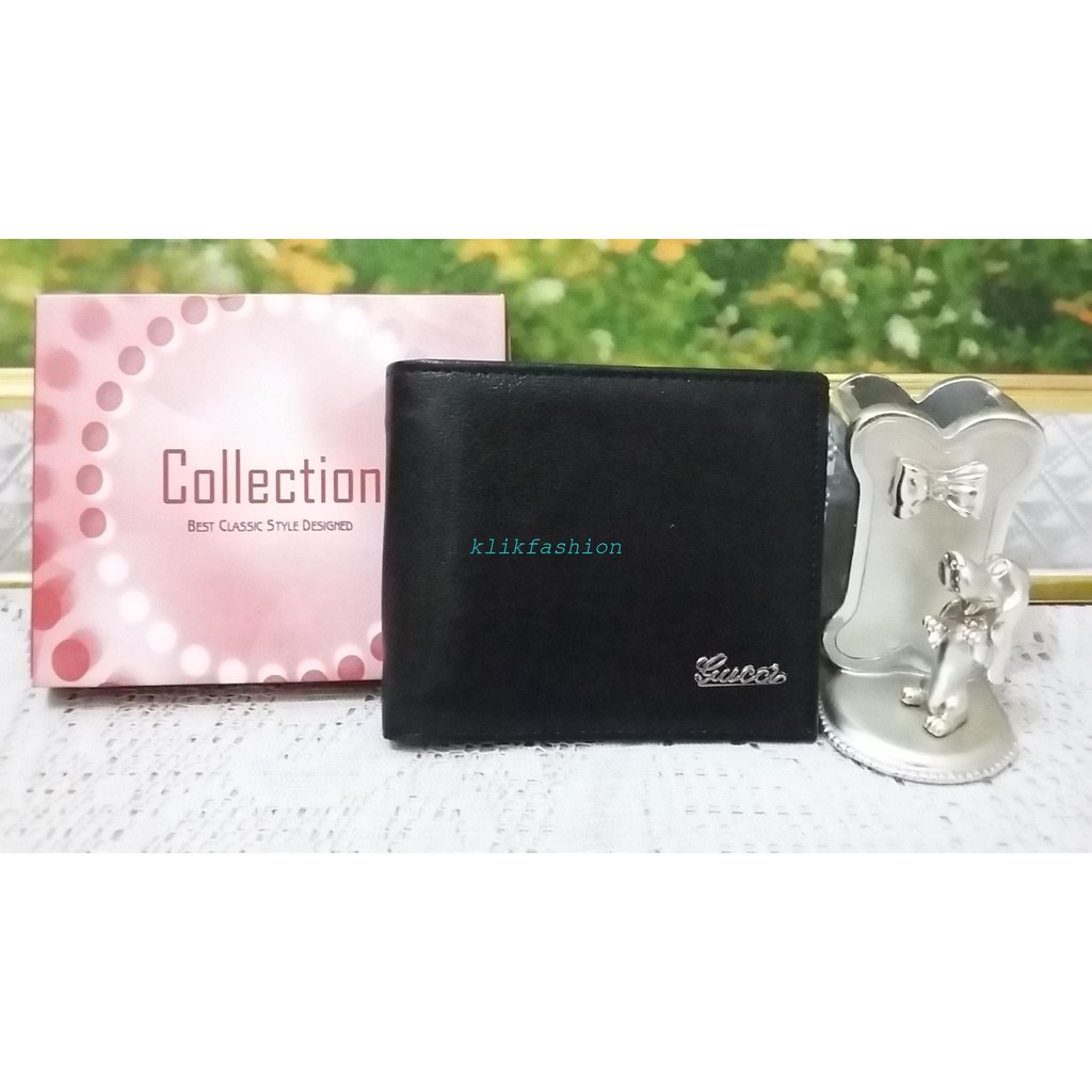 Dompet Pria Cowok Gucci 002 (Hitam)