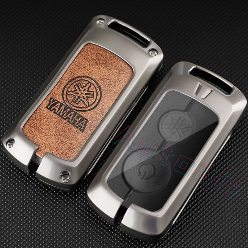 Case Kunci Remote Mobil Yamaha Y16zr Nmax 2020 2021 AEROX NVX Y16 NVX155 AEROX155 XMAX300 QBIX Sniper21 Fazzio Key Protector Case Smartkey Kondom Gantungan Kunci Fob Aksesoris