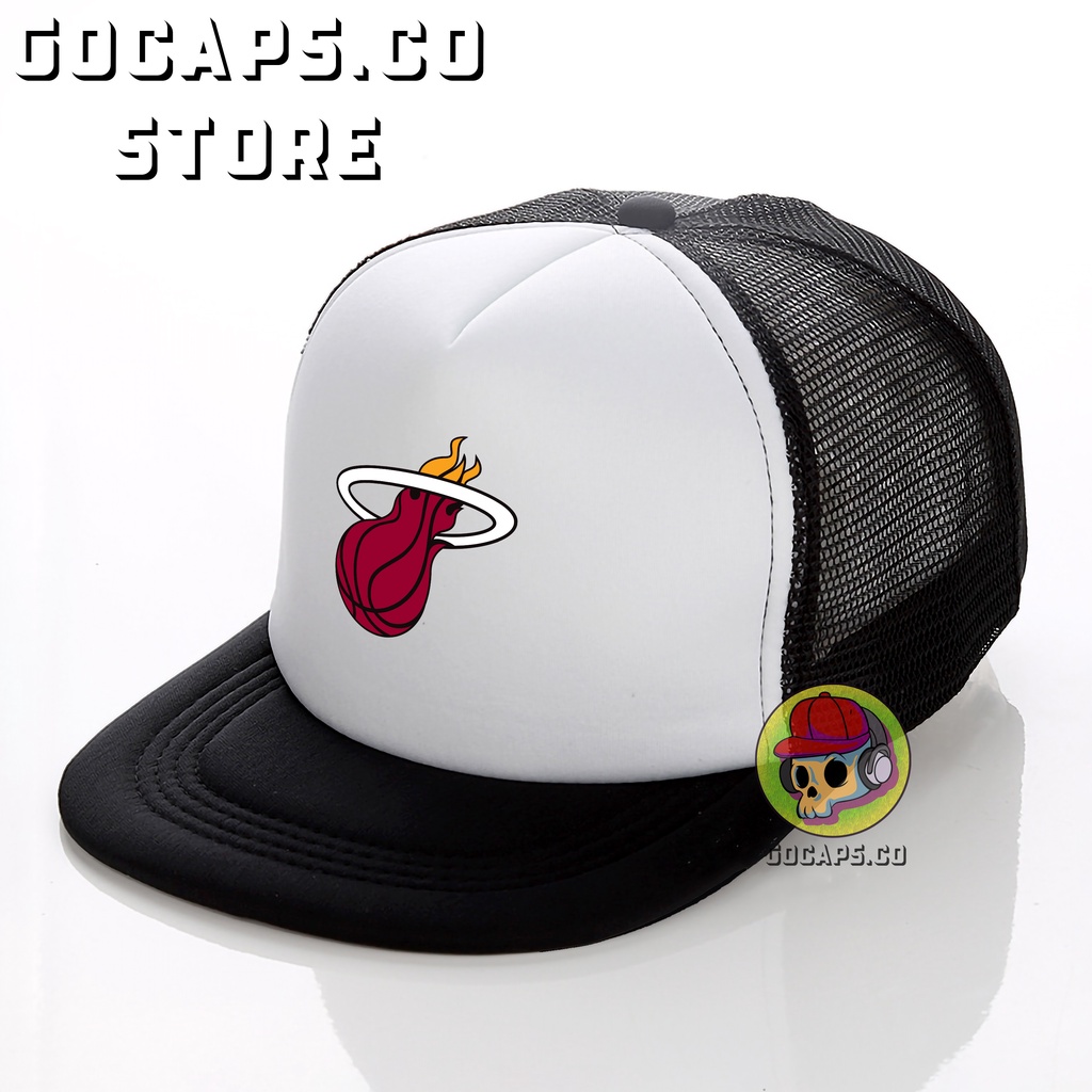 Miami Heat / NBA / Topi Basket / Basketball / Topi Jaring / Topi Jaring Distro / Topi Jaring Premium / Topi Jaring Distro Premium / Topi Snapback / Topi Snapback Jaring / Snapback Basket / Gocaps