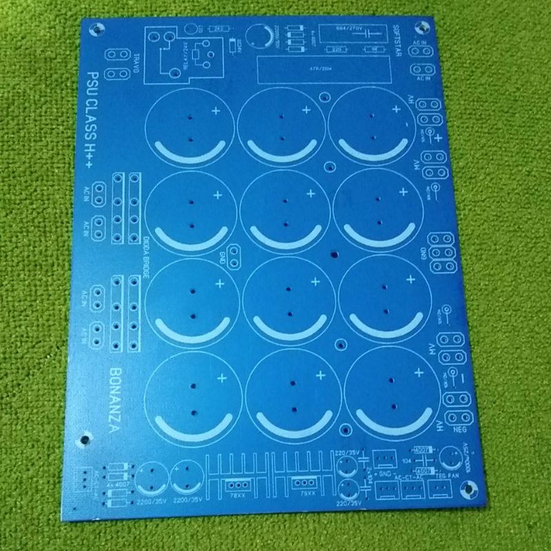 Pcb psu 12 elko class H bahan pcb fiber