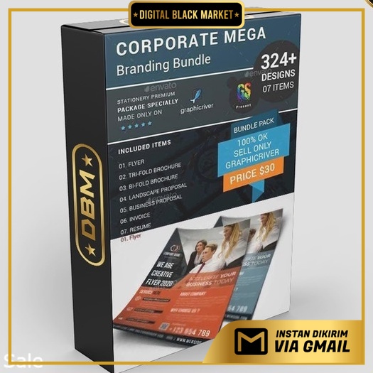 Corporate Mega Branding Bundle - Photoshop &amp; Illustrator - Business Branding