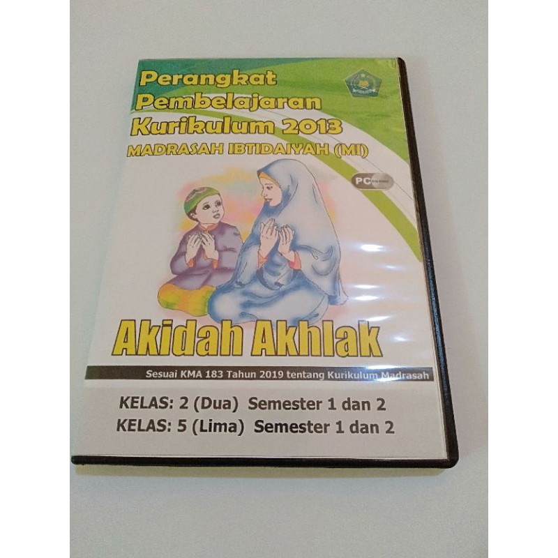 CD RPP MI Akidah Akhlak Kelas 2 & 5 Sesuai KMA 183 2019 RPP 1 LEMBAR DARING LURING semester 1 & 2