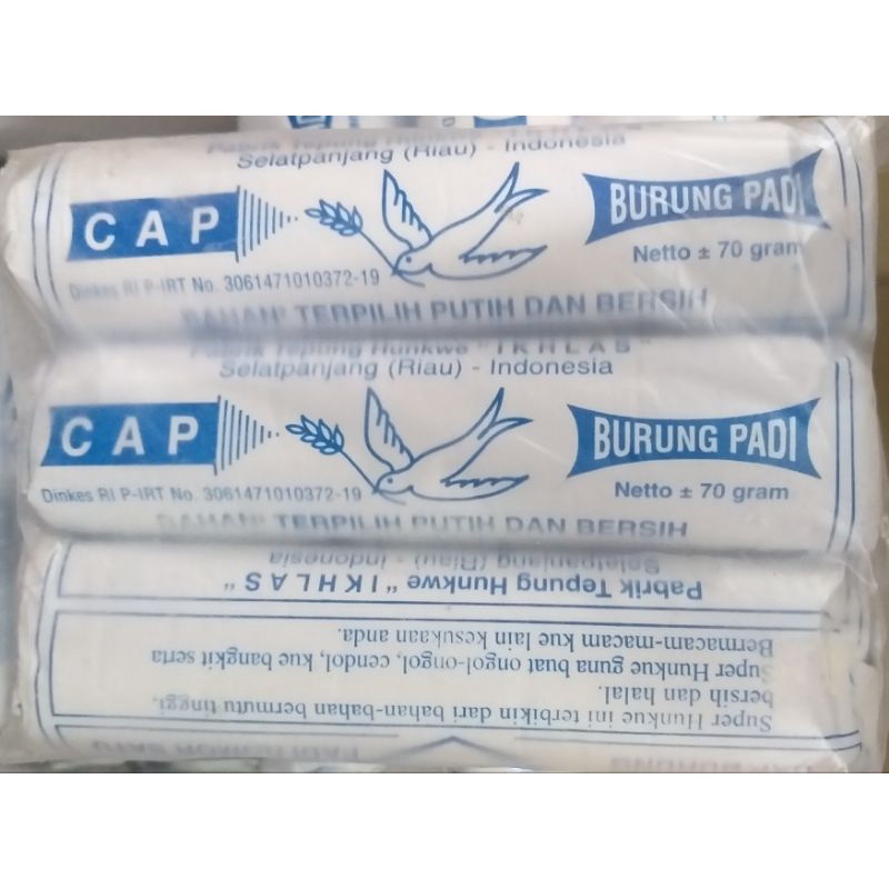 

tepung hunkwe cap burung padi (3 x 70gr)