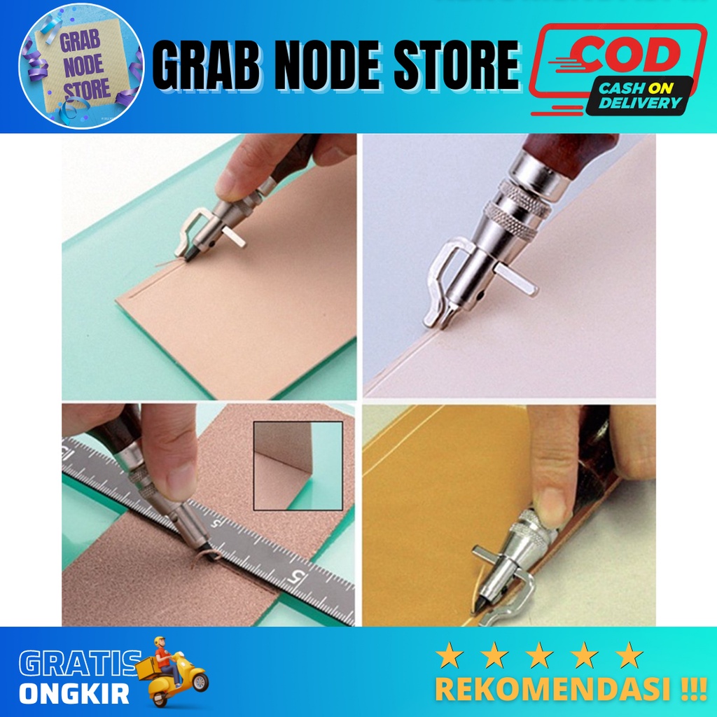 

Set Alat Kerajinan Kulit DIY Gagang Dan 7 Pcs Alat Ukir Leather Craft Stitching Groove Sewing Yokoyama-DK30015 - [BISA COD]