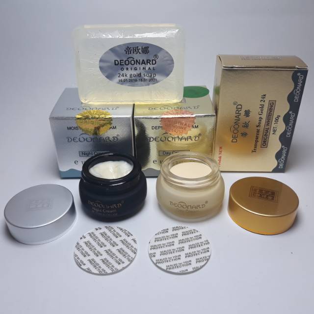 PAKET CREAM DEOONARD GOLD SILVER 3in1