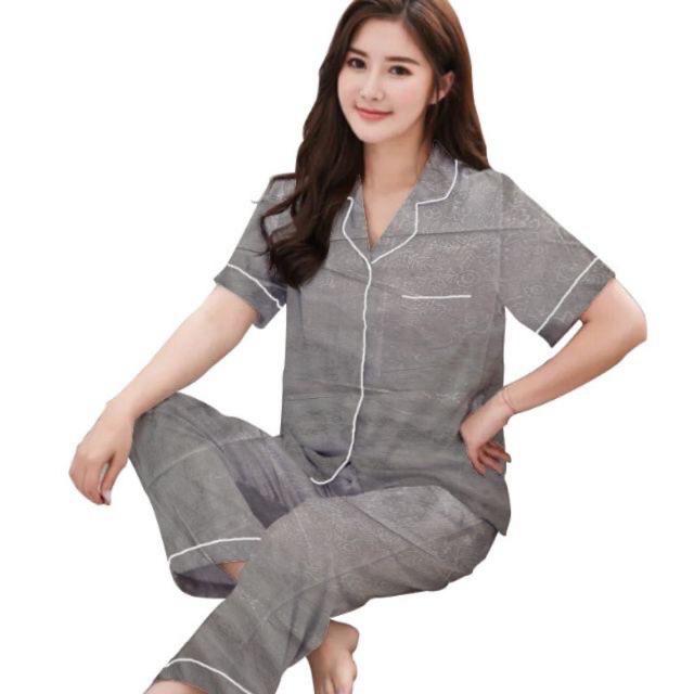 Mamaomi.Fashion, PIYAMA CP Celana Panjang Embos LD 102-104 CM-CP-ABU MUDA