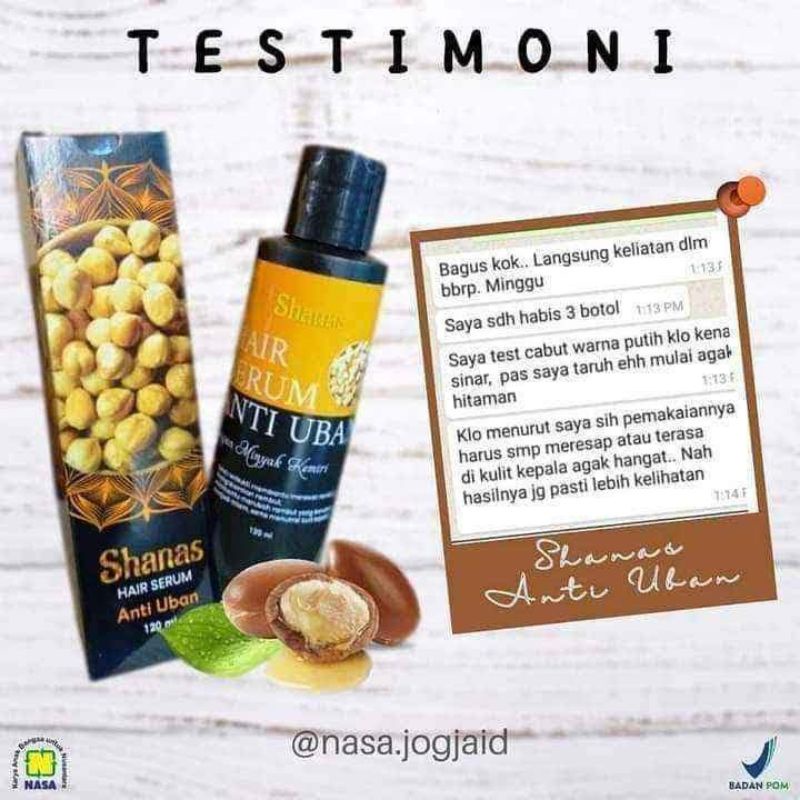 HAIR SERUM ANTI UBAN NASA BPOM