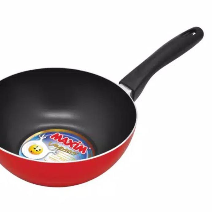 Maxim Valentino VAL24WOK Deep Wok Teflon 24 cm W/O Cover