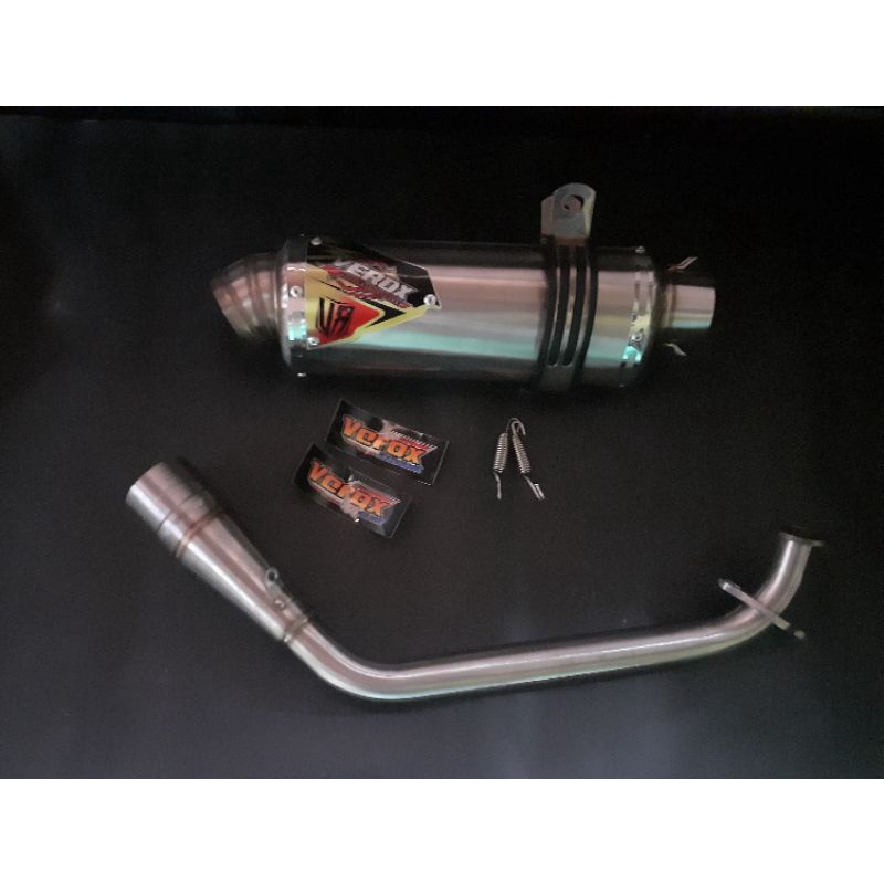 KNALPOT RACING VEROX ORIGINAL HEADER ROLL BENDING TRIOVAL V3 FOR NMAX NEW,OLD AEROX NEW,OLD VARIO125