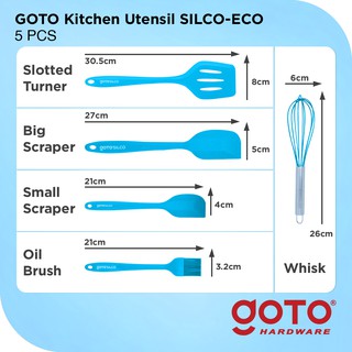 Goto Silco-Eco Kitchen Utensil 5in1 Spatula Set Sendok Masak Dapur