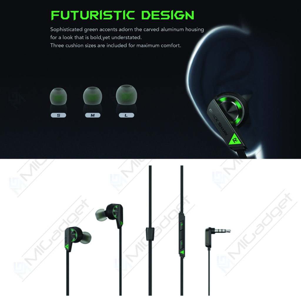 Blackshark Black Shark 3.5mm Earphones 2 - Headset Blackshark 3.5mm