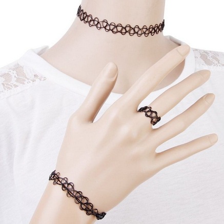 Kalung Gelang Tatto Choker set / Tatto Coker set kalung korea