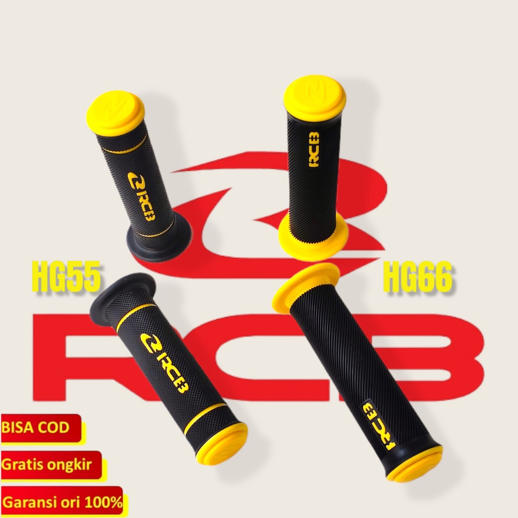 HANDGRIP RCB ASLI ORIGINAL RCB HG55/HG 66 HANDGRIP KARET MOTOR UNIVERSAL GRIP RCB