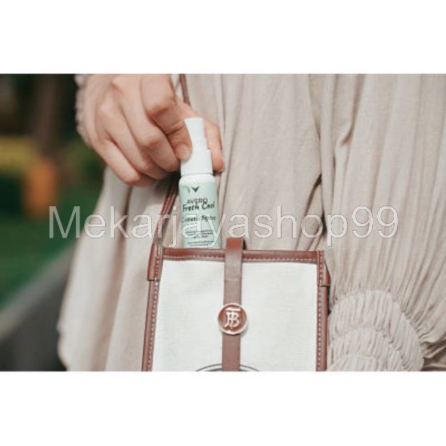 [ORIGINAL BONUS POUCH] Avero Fresh Cool Mouth Spray Parfum Mulut, Pengharum Mulut dan Penyegar Mulut BPOM MUI