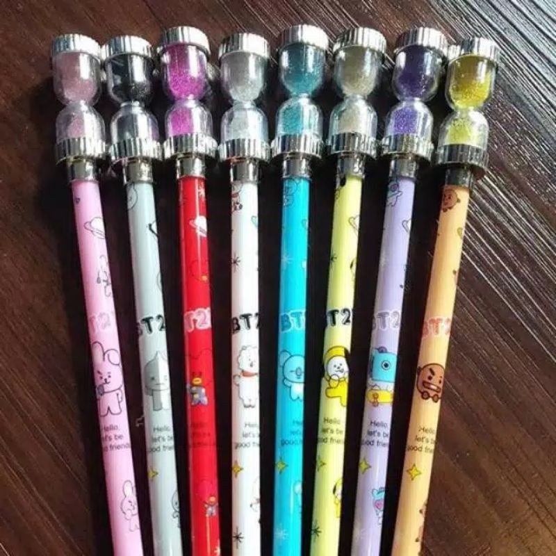 Bolpen/ Pulpen/ Pena  Jam Pasir BT21 BTS 20689B