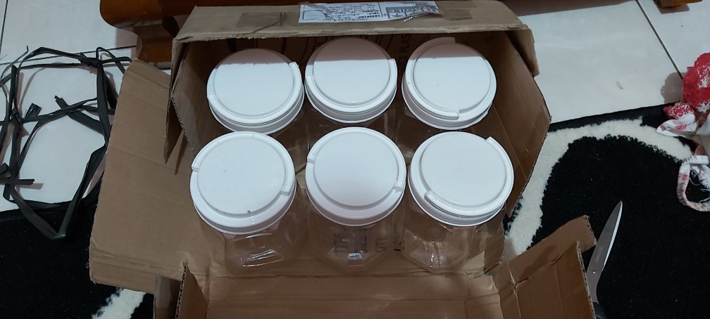 [6pcs] Toples Madu (u1000ml) Hexagonal @5.100