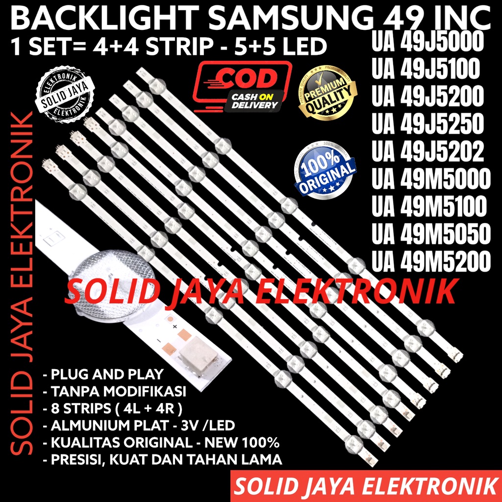 BACKLIGHT TV LED SAMSUNG 49 INC UA 49J5000 49J5100 49J5200 49J5250 49J5202 49M5000 49M5100 49M5050 49M5200 49J 49M LAMPU BL UA49J5000 UA49J5200 UA49J5250 UA49M5000 UA49M5050 UA49M5200 UA-49J5000 UA-49J5200 UA-49J5250 UA-49M5000 UA-49M5050 UA-49M5200