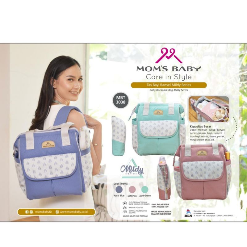 Mom's Baby Tas Ransel Perlengkapan Bayi Mildy (MBT3038)/Diaper Bag