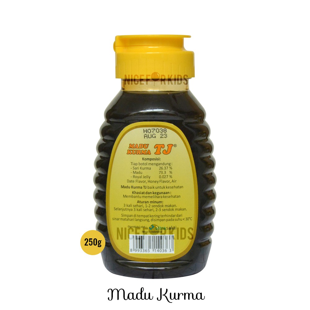 Tresno Joyo Madu TJ Murni / Madu Kurma / Madu Jahe Merah Mint / Madu Hitam Pahit 250 Gr