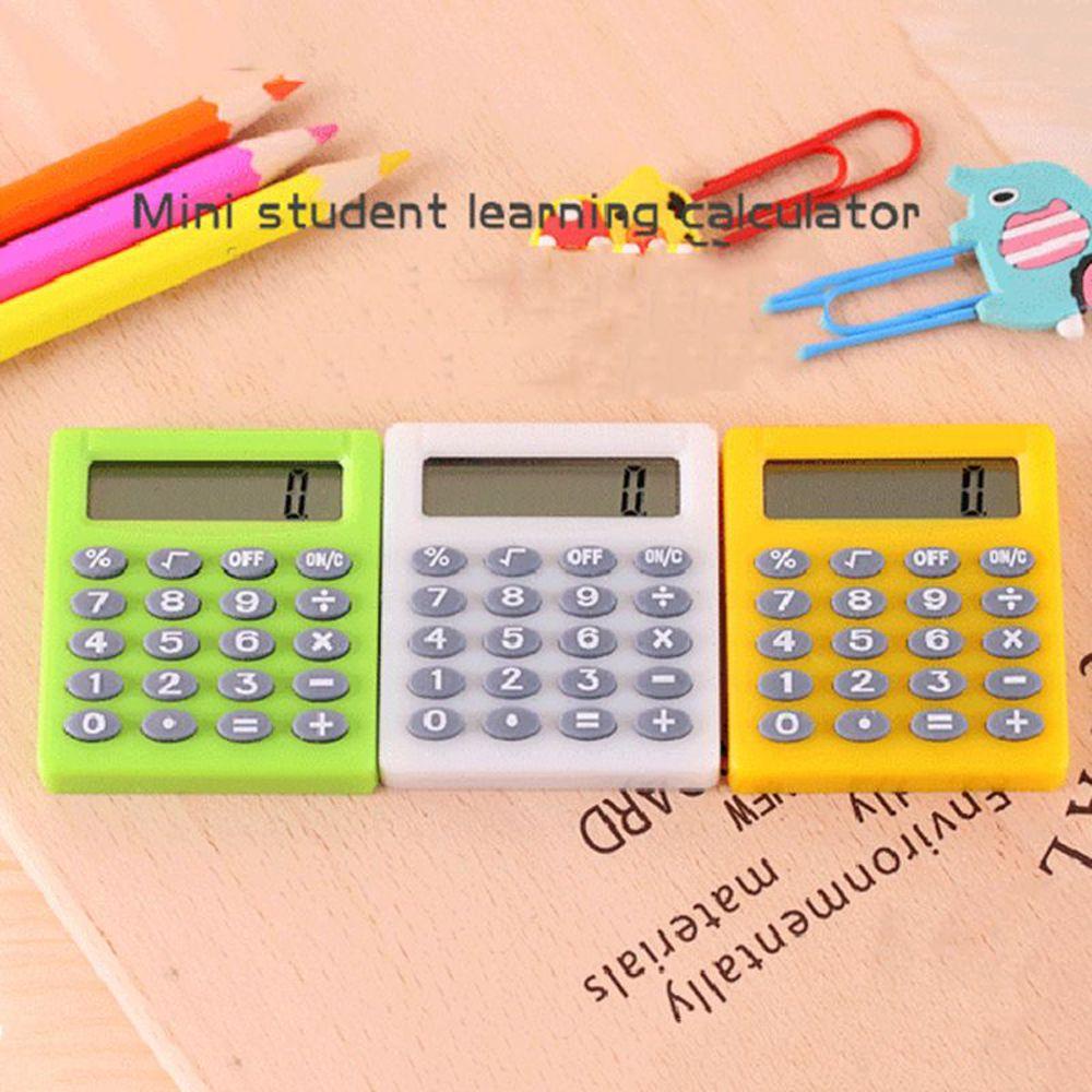 Lanfy Kalkulator Persegi Kecil Kawaii Lucu Perlengkapan Kantor Elektronik Kantor Personalized Student Digit Calculator