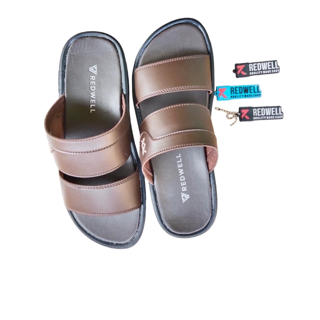 (PROMOSI)Sendal 100% Import Sendal Pria Sendal sandal Gaya Jepang Casual Sandal Pria Sol karet tahan aus non-slip Nyaman