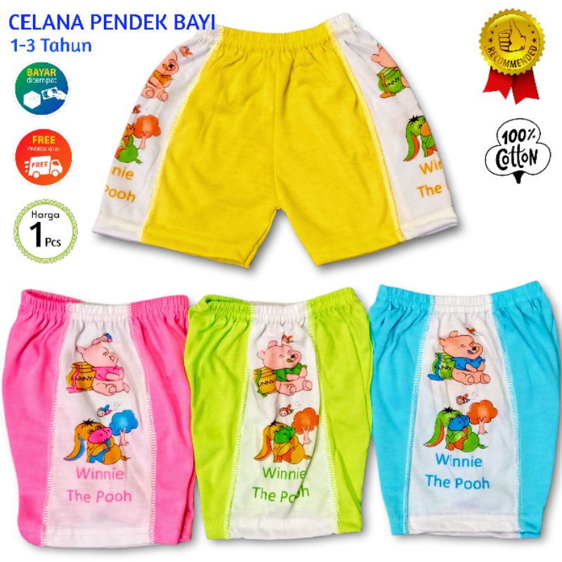 Celana Pendek Bayi Harian Motif OSHUKA 100% Cotton 1-3 Tahun Celana Santai Balita Celana Ompol Pendek Halus Adem Harga Grosir