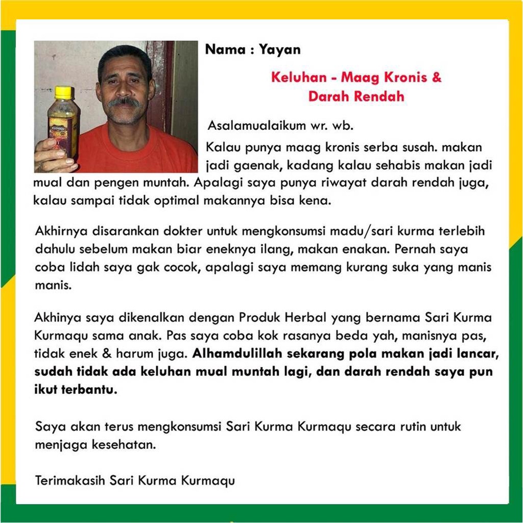 (BISA COD) Obat Menurunkan Darah Tinggi Herbal BPOM - Penurun Darah Tinggi Pada Ibu Hamil & Menyusui - KURMAQU SARI KURMA & MADU ASLI - BPOM HALAL MUI