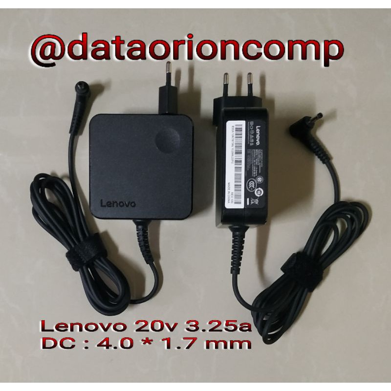 Adaptor Charger Lenovo 20V 3.25A DC 4.0*1.7 mm