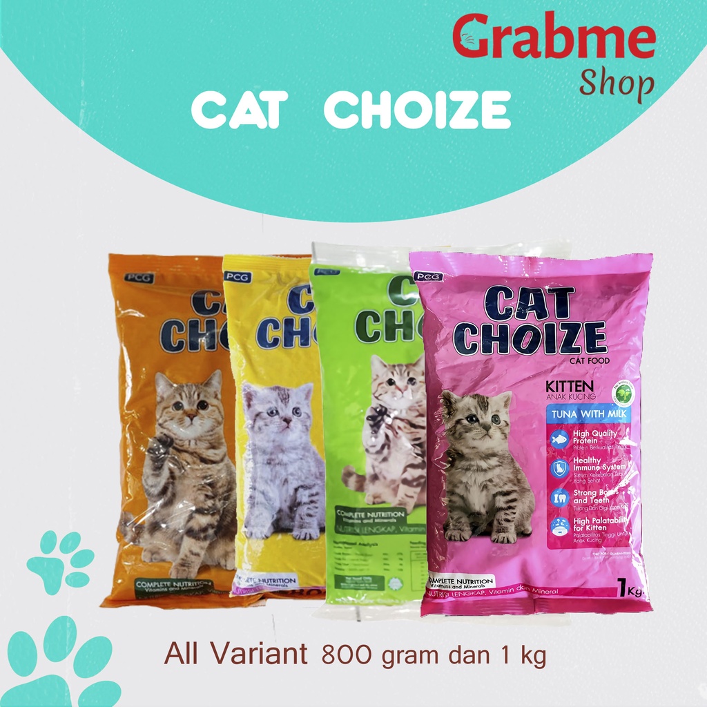 Makanan Kucing kering CAT CHOIZE All Variant 800gr &amp; 1kg