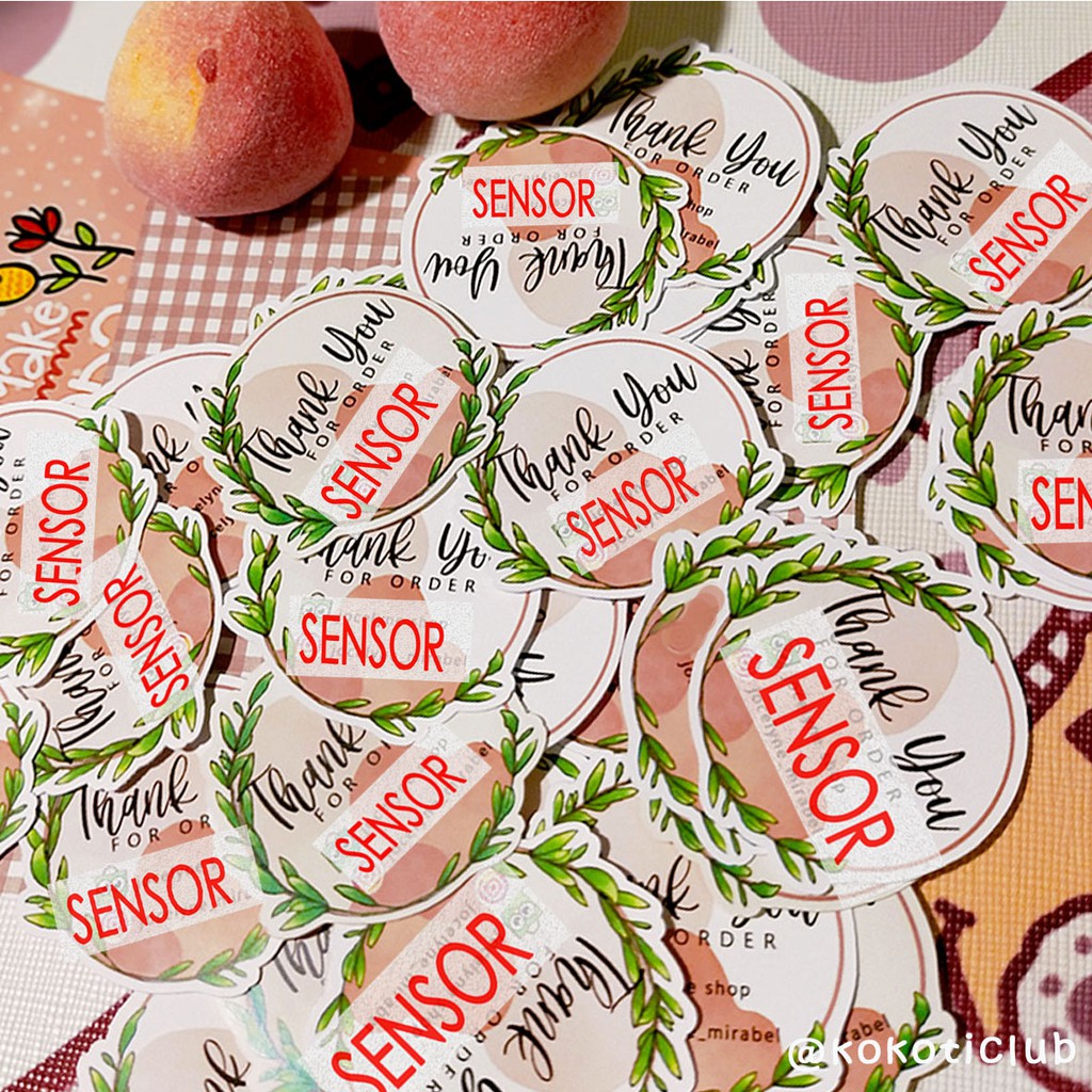 

Sticker Cutting Thank You CUSTOM D.3cm/Sticker Deco/Sticker Aestetic/Sticker Tumblr