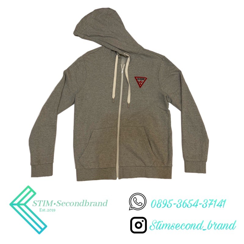 ZIPPER HOODIE GUESS
