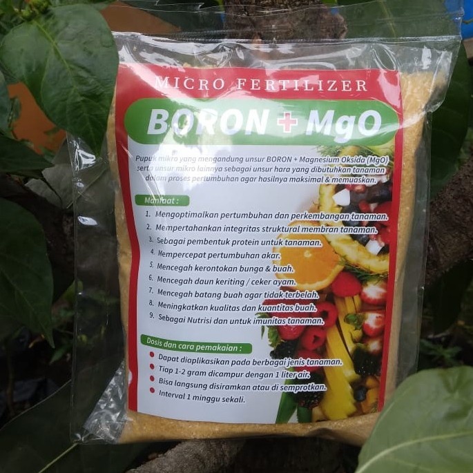 Pupuk BORON PLUS 500 Gram Untuk Semua Tanaman Buah