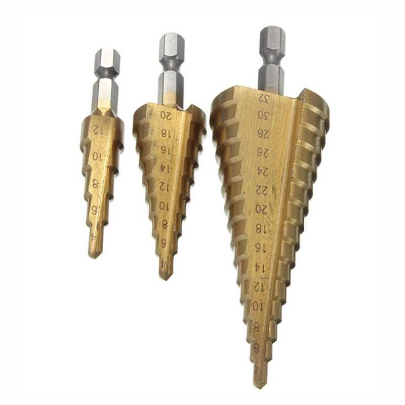(100% BARANG ORI) Taffware Mata Bor Spiral Titanium Coated 3PCS