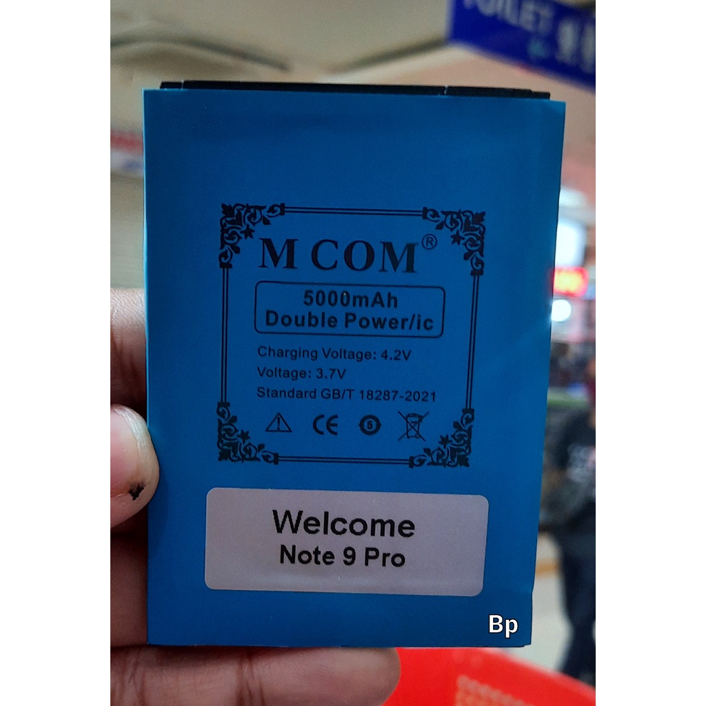 Baterai Welcome P40 Pro / Batre Welcome S30U / Welcome note 9 pro / Welcome i12 Pro V.4 double power murah meriah