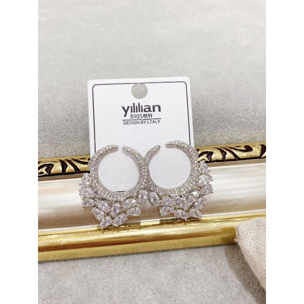 Anting Silver925 Perak Mata Kilau anting silver Anti Karat anti alergi premium Quality S38